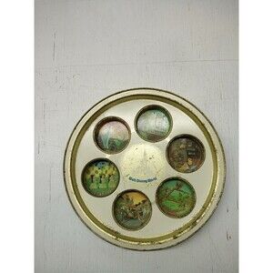 Vintage Metal Walt Disney World Drink Tray RETRO Cocktail Bar ~ RARE